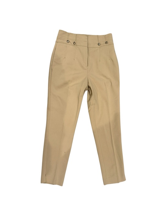 New York & Company Pants - New York & Company High-Waisted Tailored Trousers in Tan